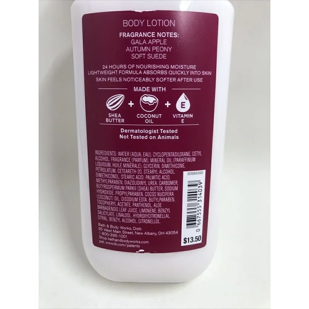 Bath & Body Works- Ruby Apple & Rosewood 8 oz Body Lotion